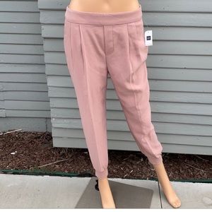 NWT Gap pink jogger pleated dressy pants XS pink